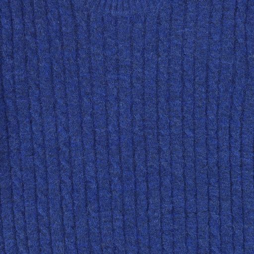 TUSTELLO BLUE BRAIDED KNIT SWEATER