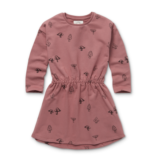 SPROET & SPROUT PINK MUSHROOM PRINT DRESS