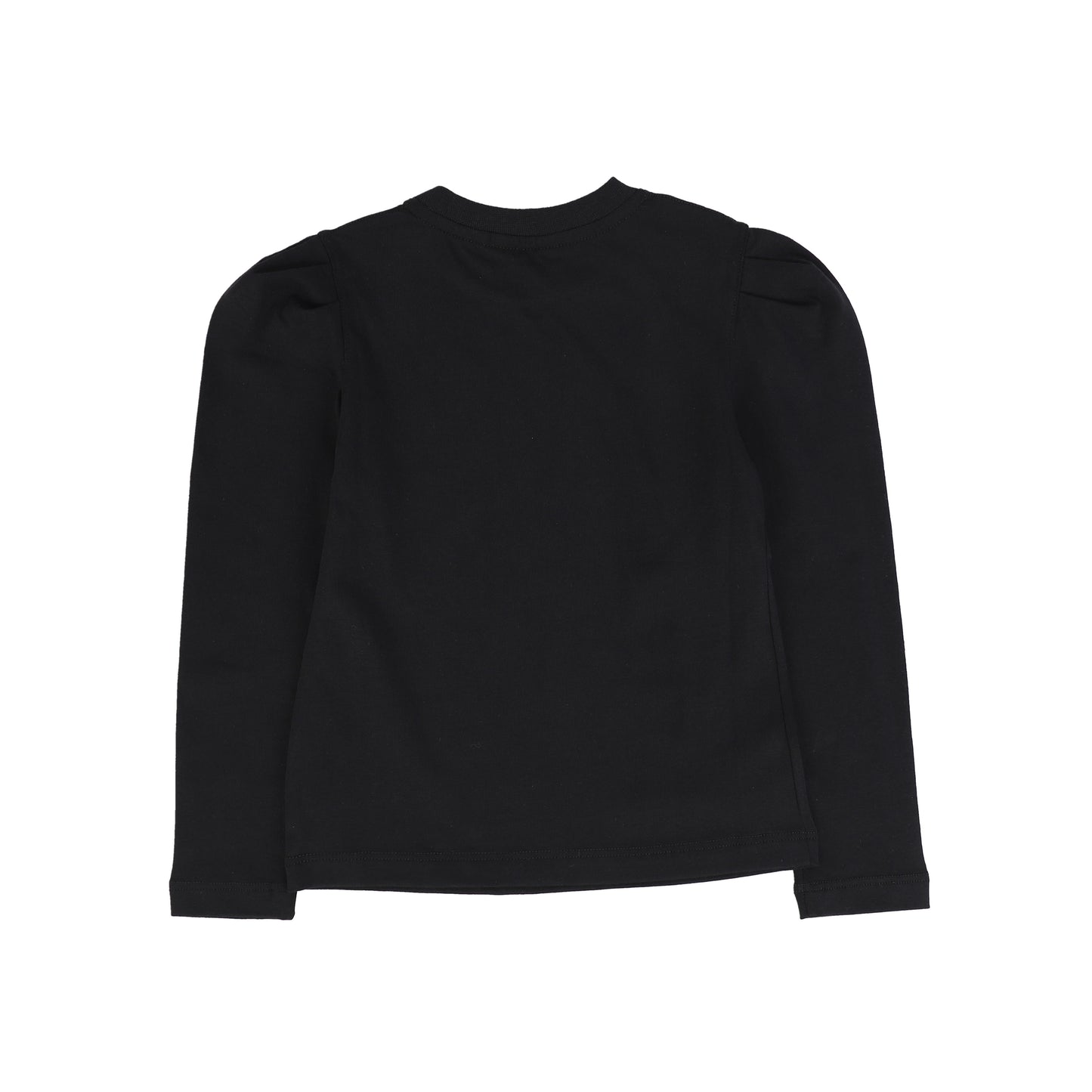 PHILOSOPHY BLACK LOGO PRINT PUFF SLEEVE TEE