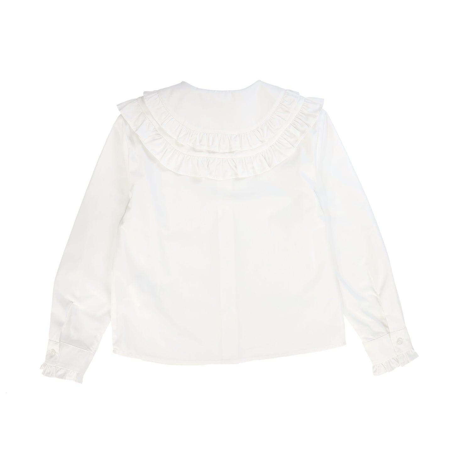 PHILOSOPHY WHITE RUFFLE BLOUSE