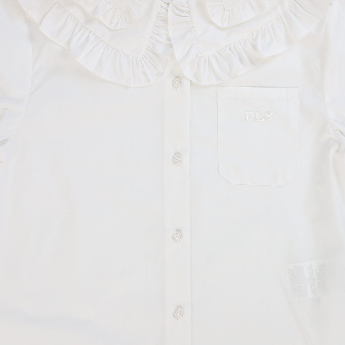 PHILOSOPHY WHITE RUFFLE BLOUSE