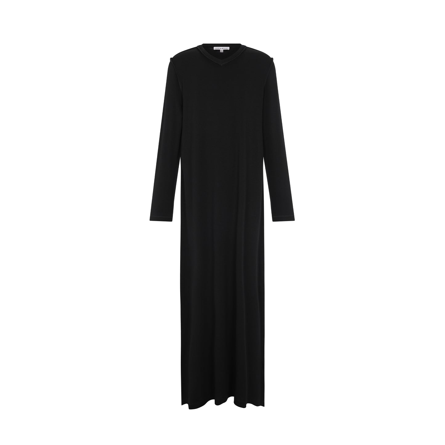 LITTLE PARNI BLACK V NECK NIGHTGOWN