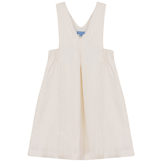 POMPOMME CREAM WOOL V DESIGN JUMPER