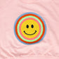 PETITE HAILEY PINK SMILE PATCH SWEATSHIRT [FINAL SALE]