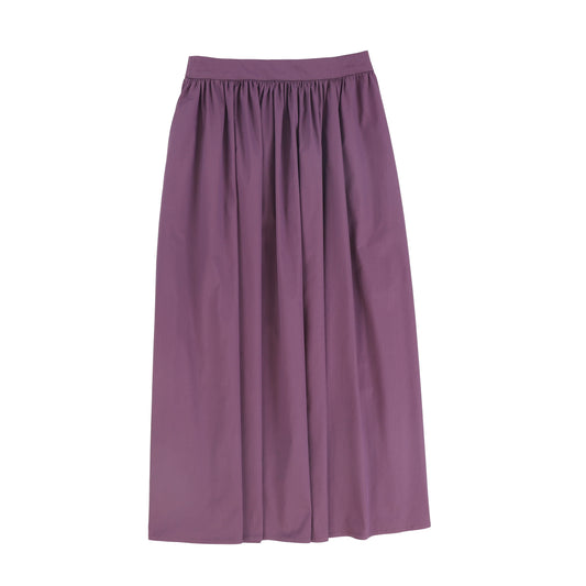 VALENTINA PURPLE PLEATED MAXI CIRCLE SKIRT