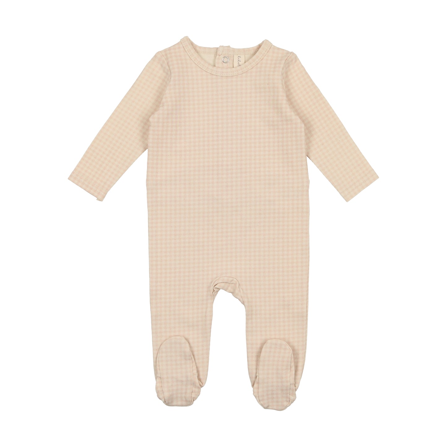 LILETTE BLUSH CHECK PRINTED FOOTIE