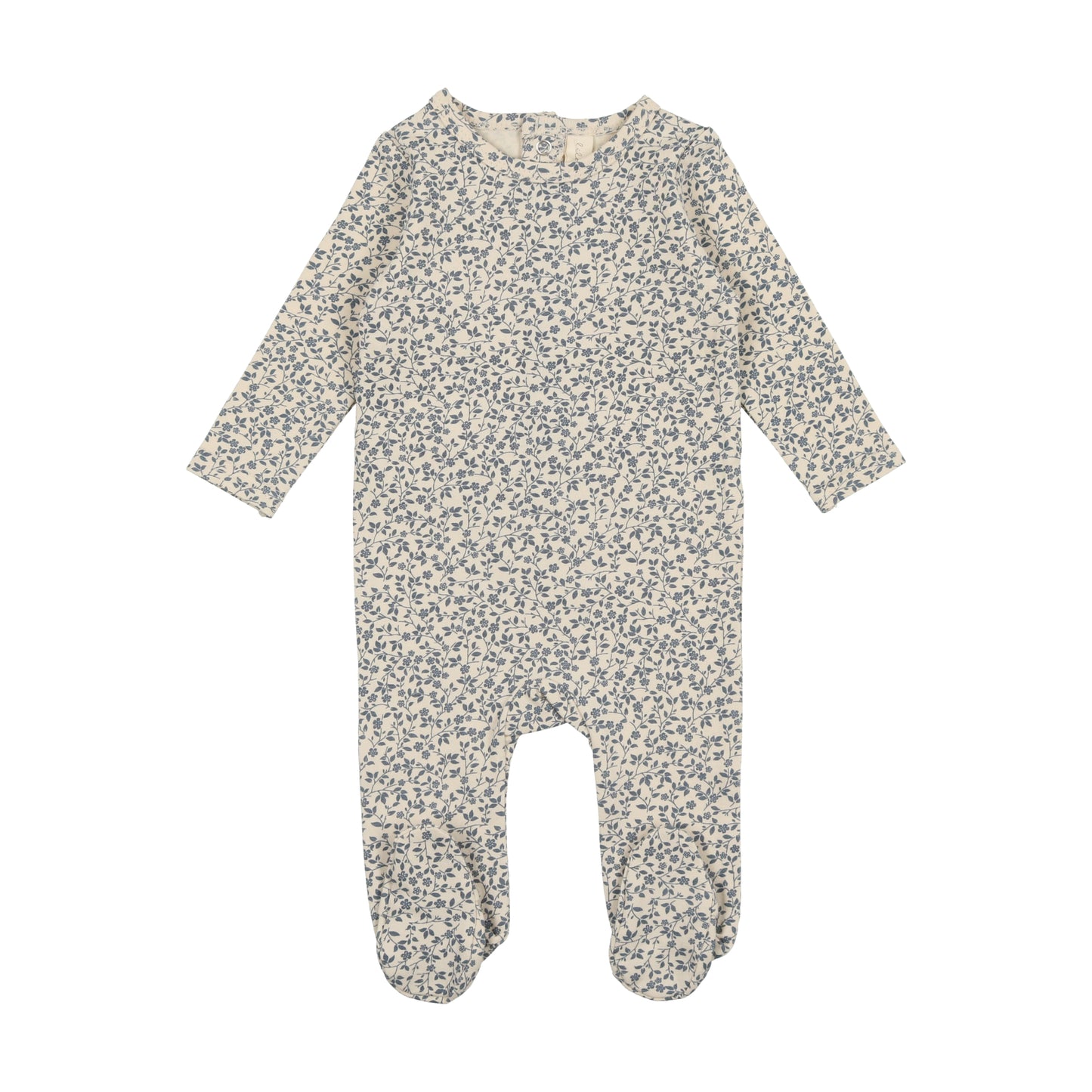 LILETTE FRENCH BLUE FLORAL PRINTED FOOTIE