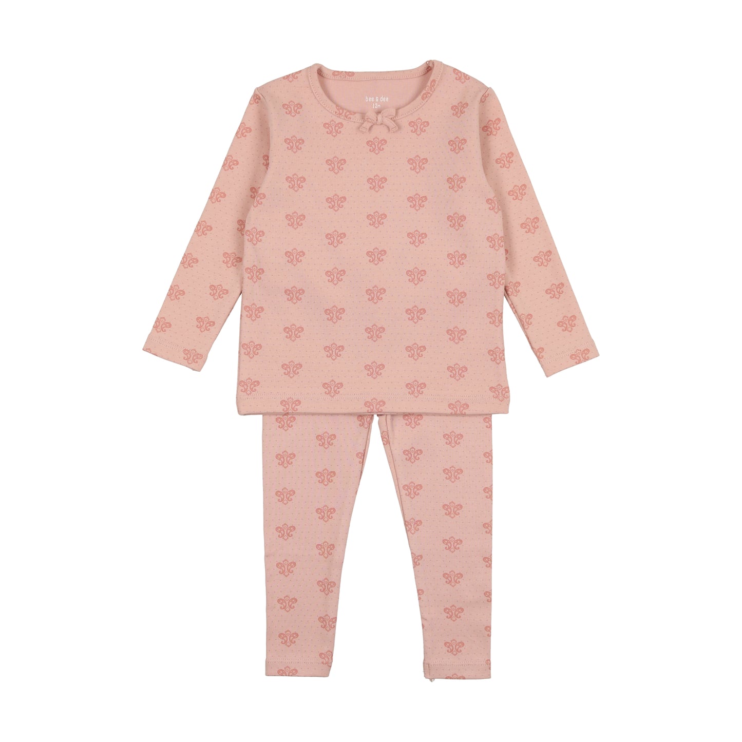 BEE & DEE GIRLS DARK BASE PAISELEY PRINT LOUNGEWEAR