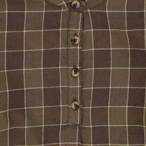 MARMAR COPENHAGEN BROWN CHECKED LS SHIRT