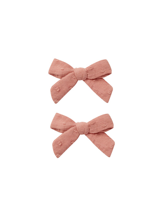 RYLEE + CRU DEEP PINK BOW WITH CLIP [FINAL SALE]