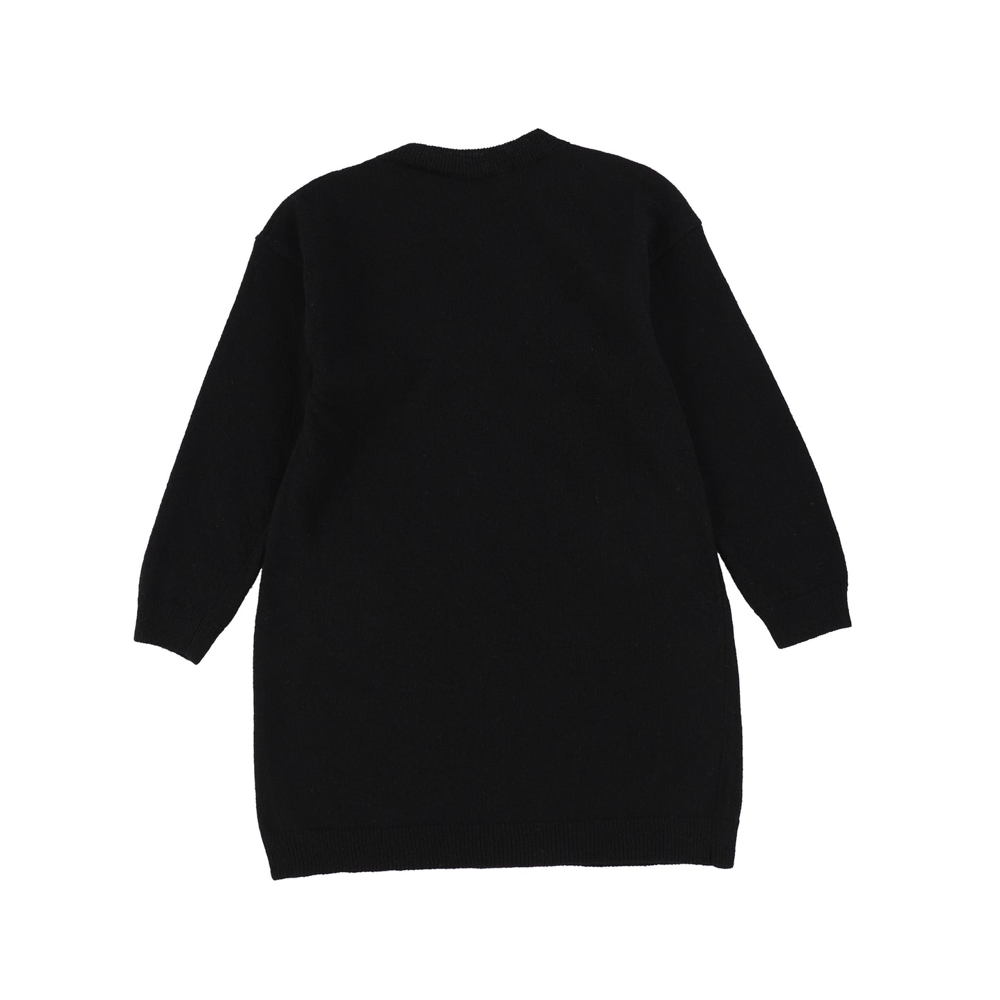ROBERTO CAVALLI BLACK LOGO SWEATSHIRT DRESS