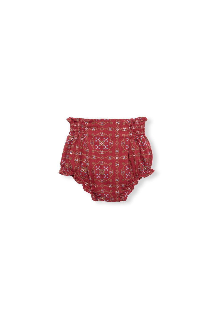 BIRINIT PETIT RED GEOMETRIC FLORAL BLOOMERS