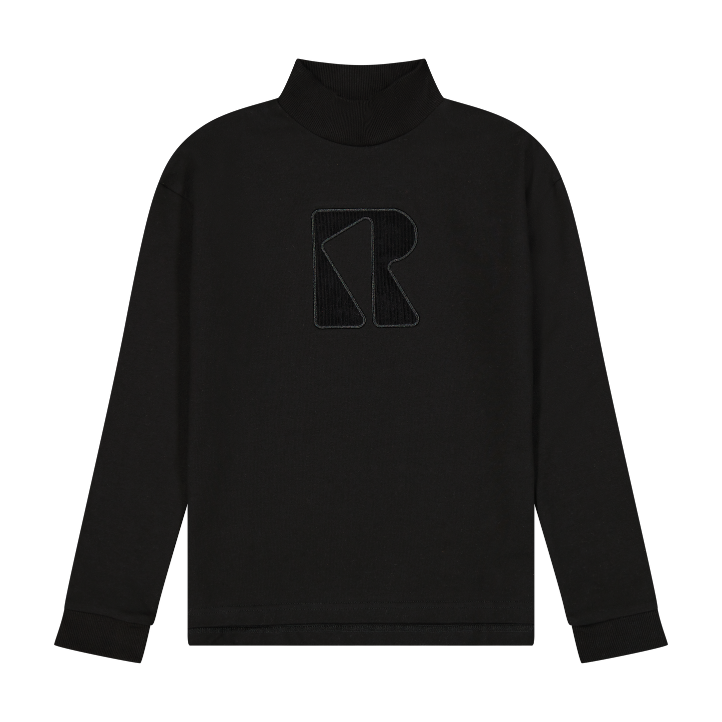 RETRO KID BLACK CORD LOGO TURTLENECK