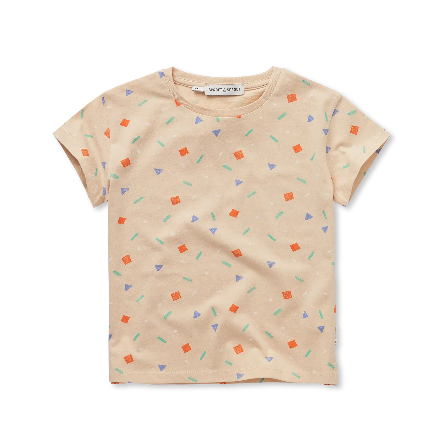 SPROET & SPROUT BEIGE SPRINKLE GRAPHIC T-SHIRT