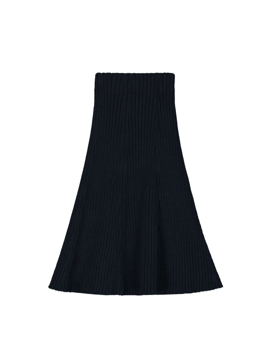 TANGERINE NAVY CHUNKY KNIT SKIRT