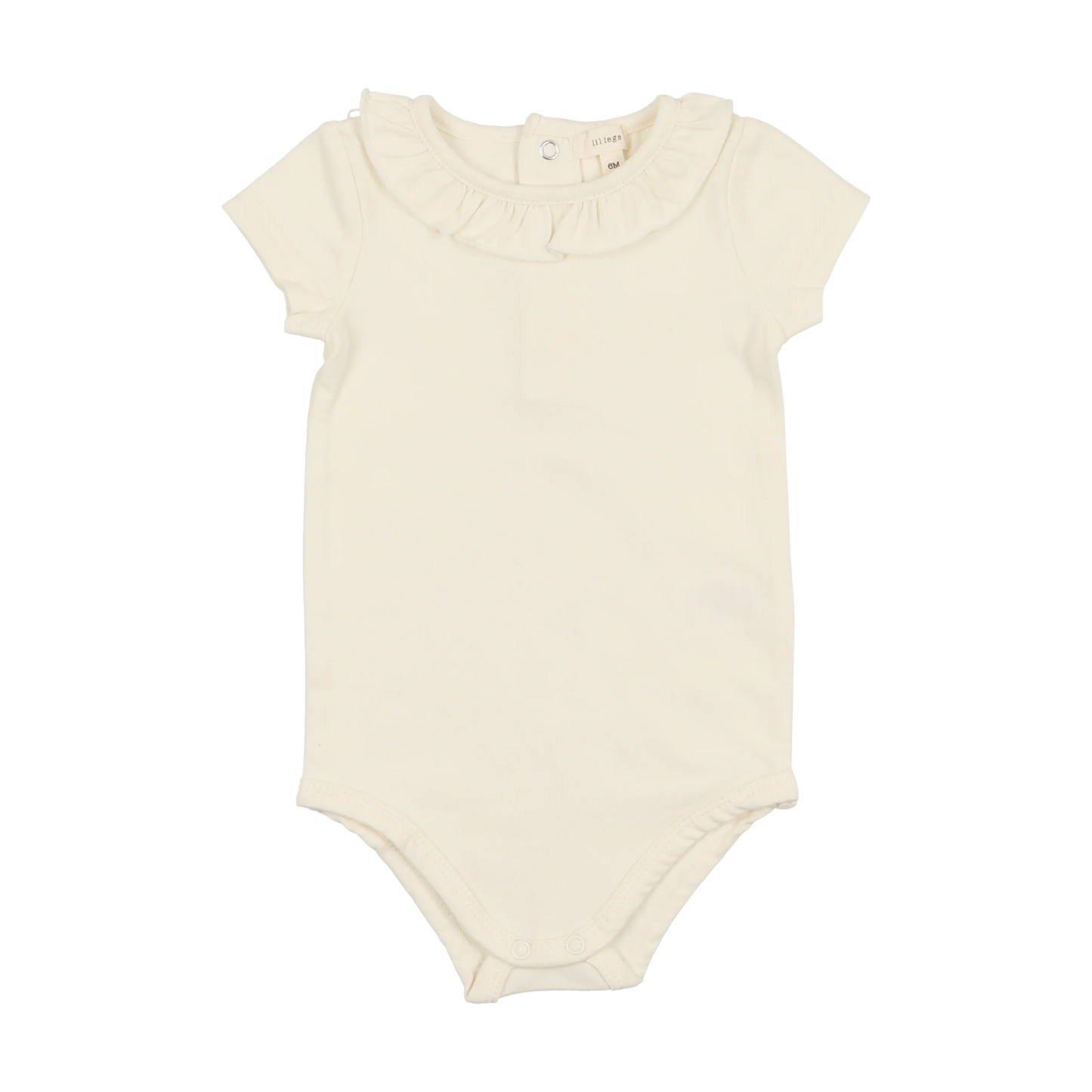 LIL LEGS CREAM RUFFLE ONESIE