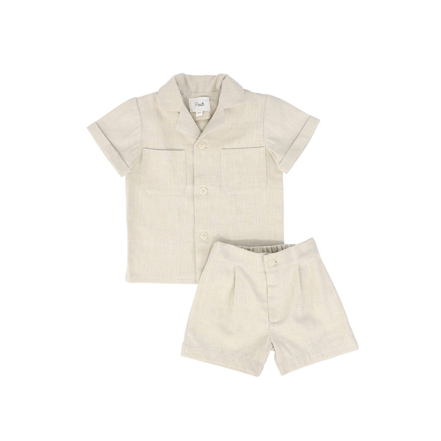 PERNILLE BEIGE LINEN POCKET SET