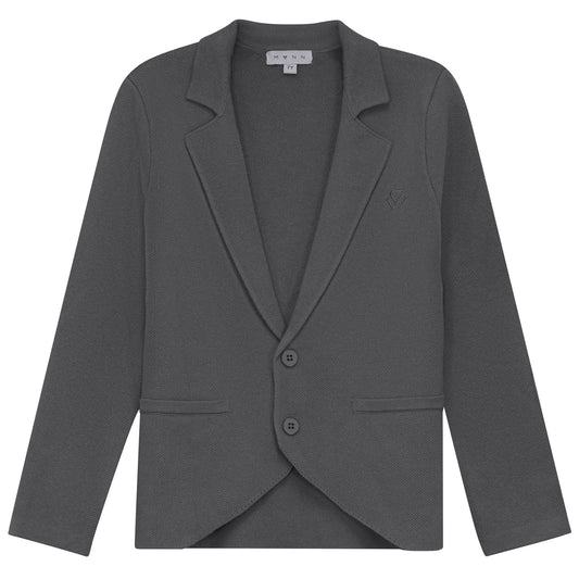 MANN GREY KNIT BLAZER