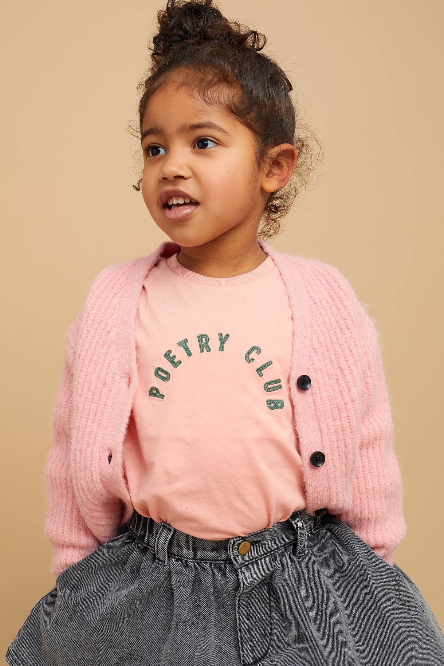 SPROET & SPROUT PEACH WORDED T-SHIRT