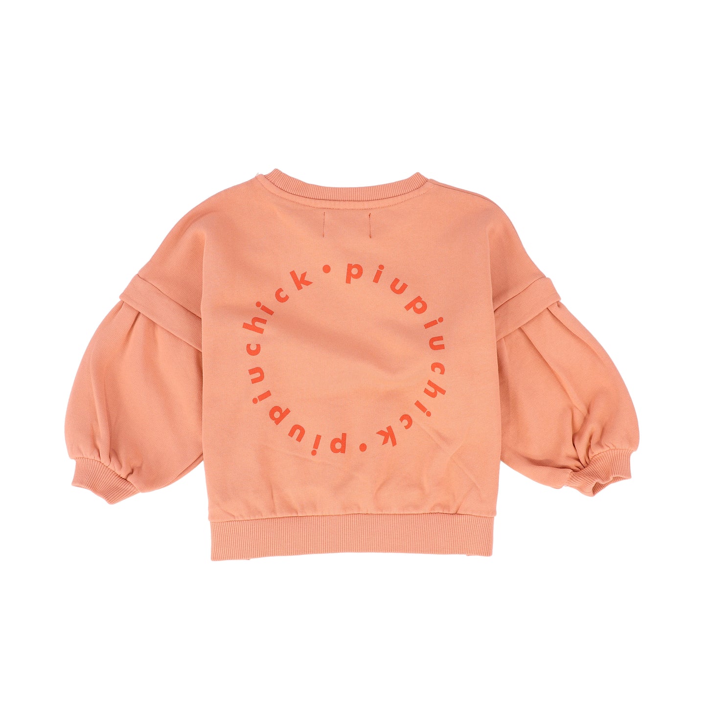 PIUPIUCHICK CORAL LOGO PATCH SWEATSHIRT