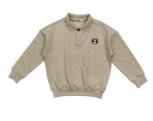 COCO BLANC TAN SWEATSHIRT POLO