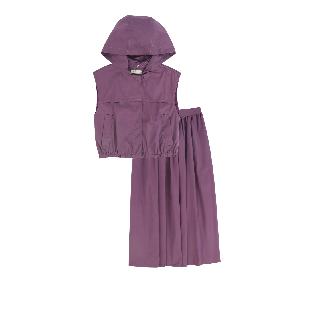 VALENTINA PURPLE POCKET VEST SET
