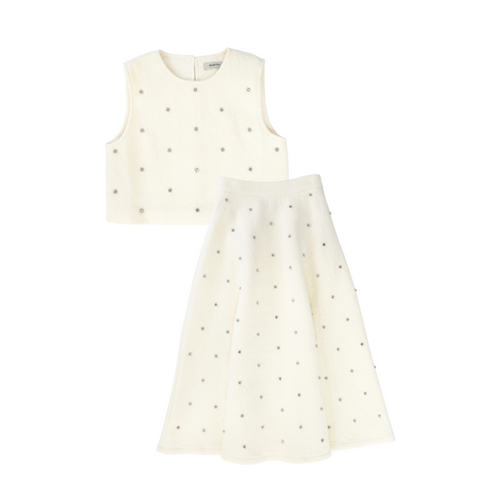 VALENTINA IVORY JEWEL WOOL SET