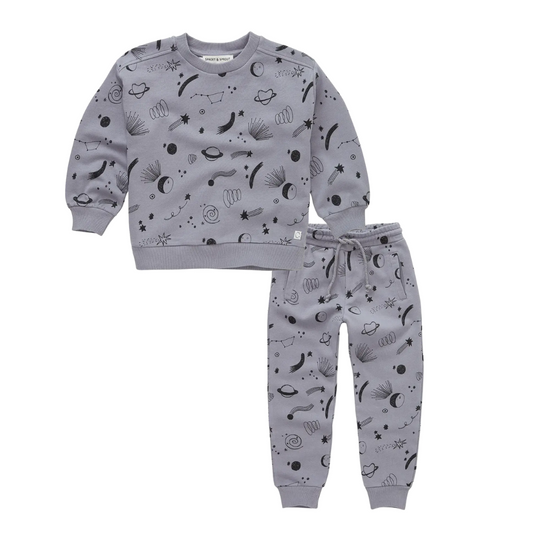 SPROET & SPROUT GREY OUTER SPACE PRINT SET