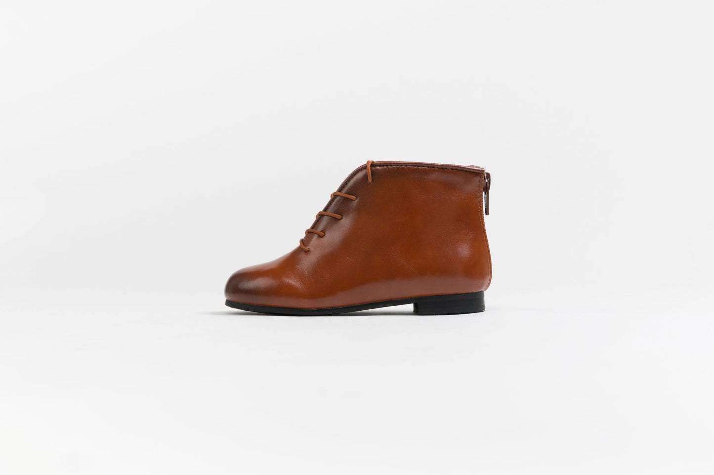 TANNERY & CO RUST LACE BOOTIES