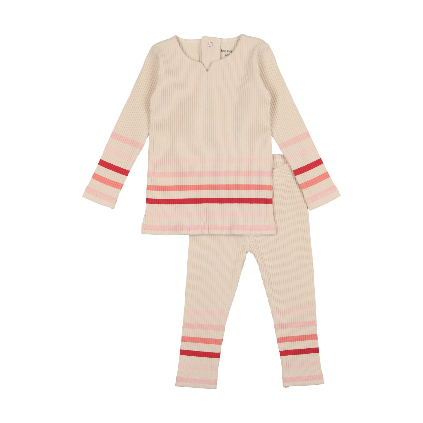 BEE & DEE GIRLS BIRCH STRIPE LOUNGEWEAR