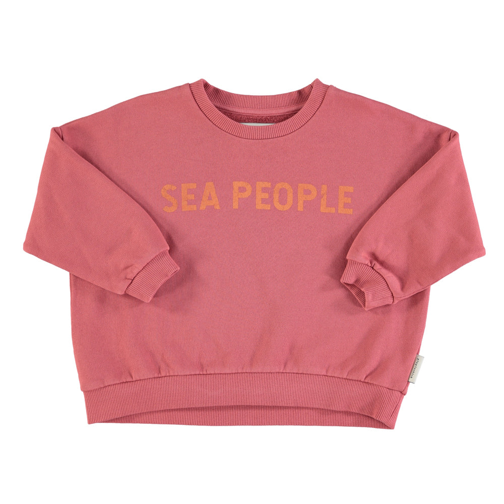 PIUPIUCHICK PINK SEA PEOPLE SWEATSHIRT