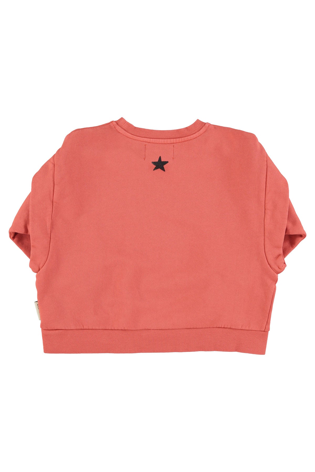 PIUPIUCHICK CORAL WORDED SWEATSHIRT