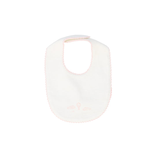 KIPP PINK CLOUD PRINT TERRY BIB