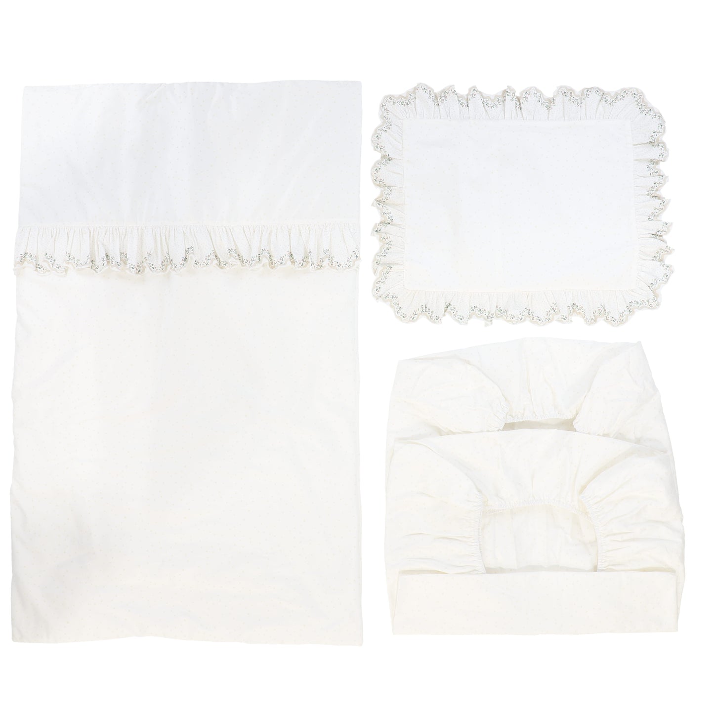 KIPP BEIGE GARDEN PRINT CRIB SET