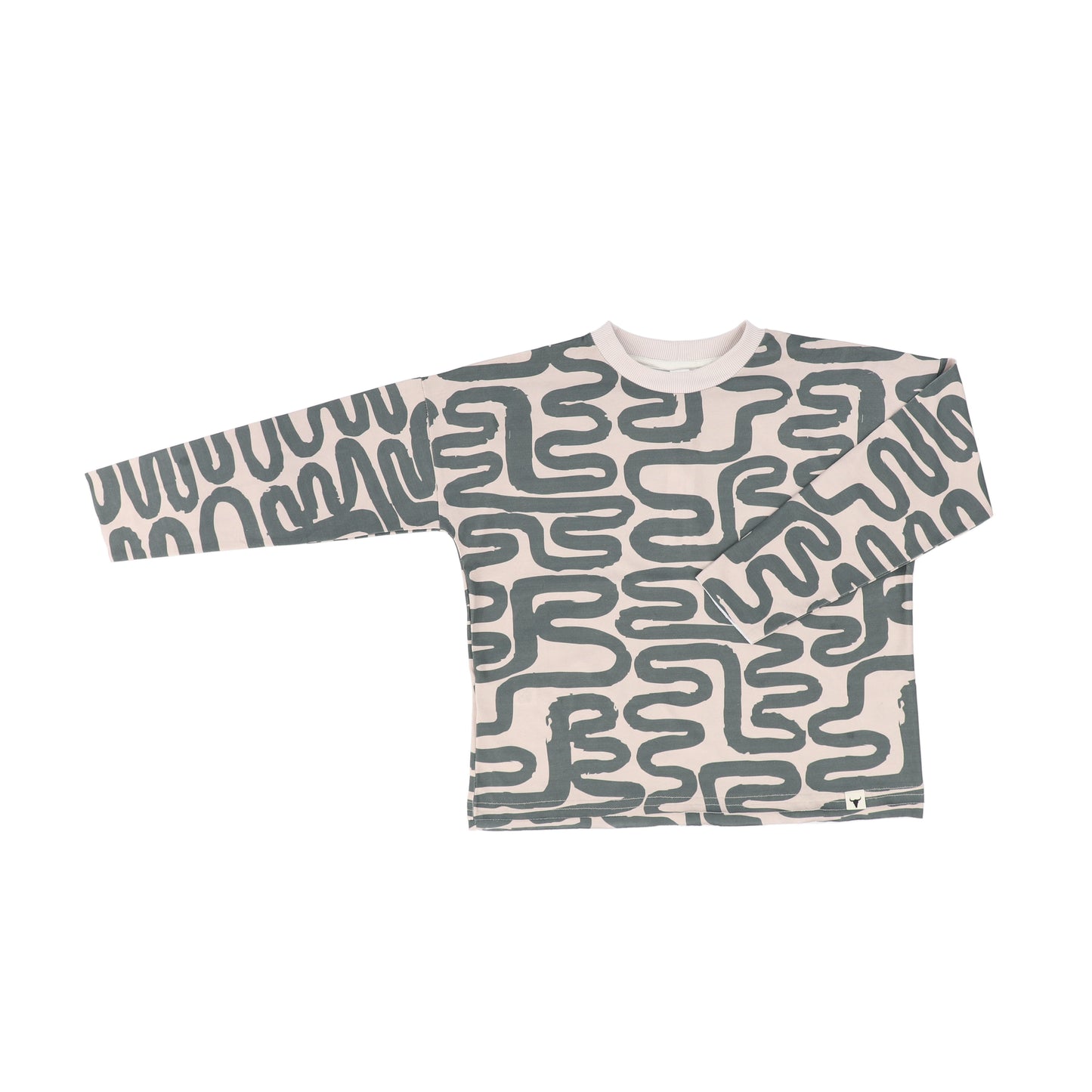 BOOSO GREEN/BEIGE T-SHIRT
