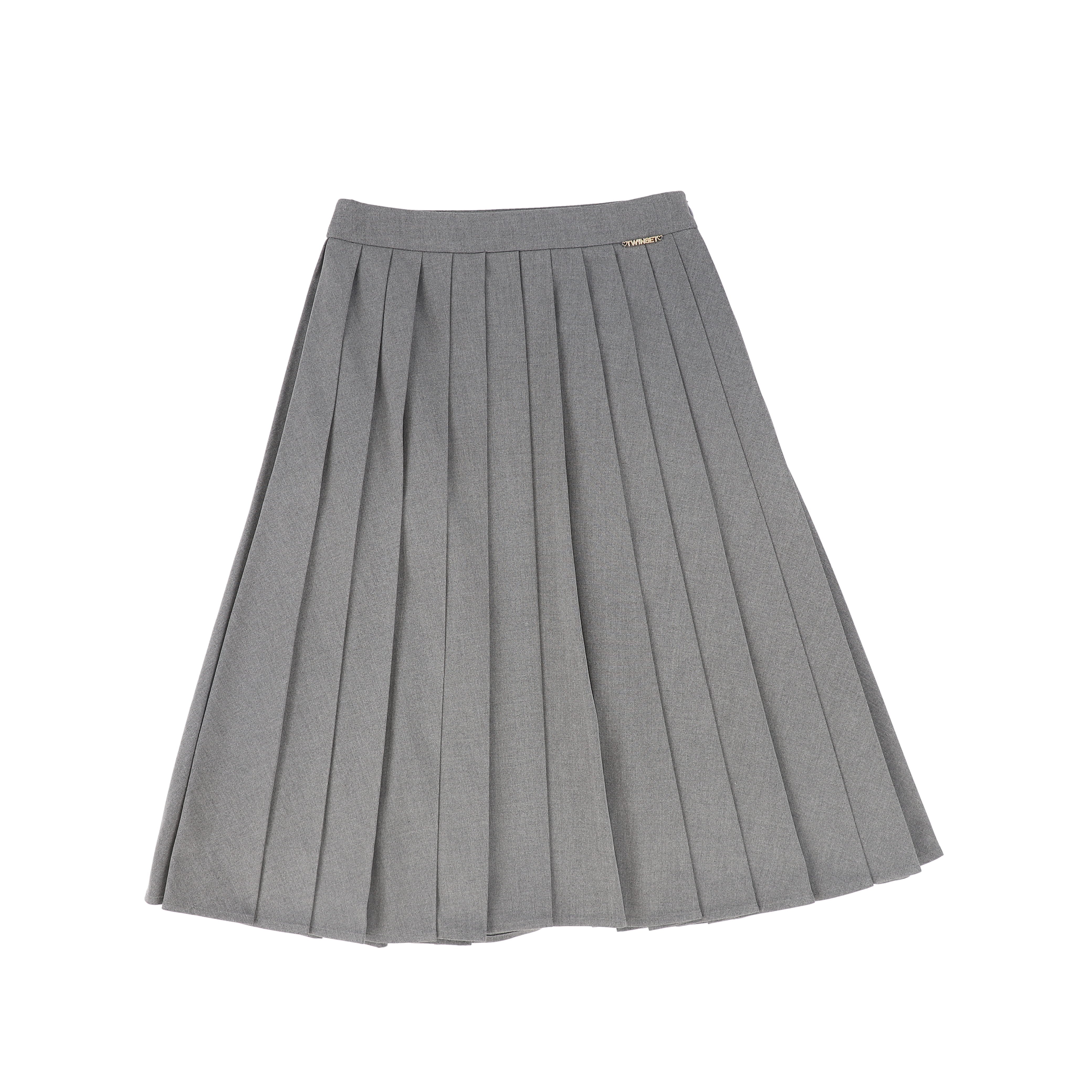 スカート philme pleats skirt gray MIDI WIDE PLEATED SKIRT (CAFE GREY) – 2ful