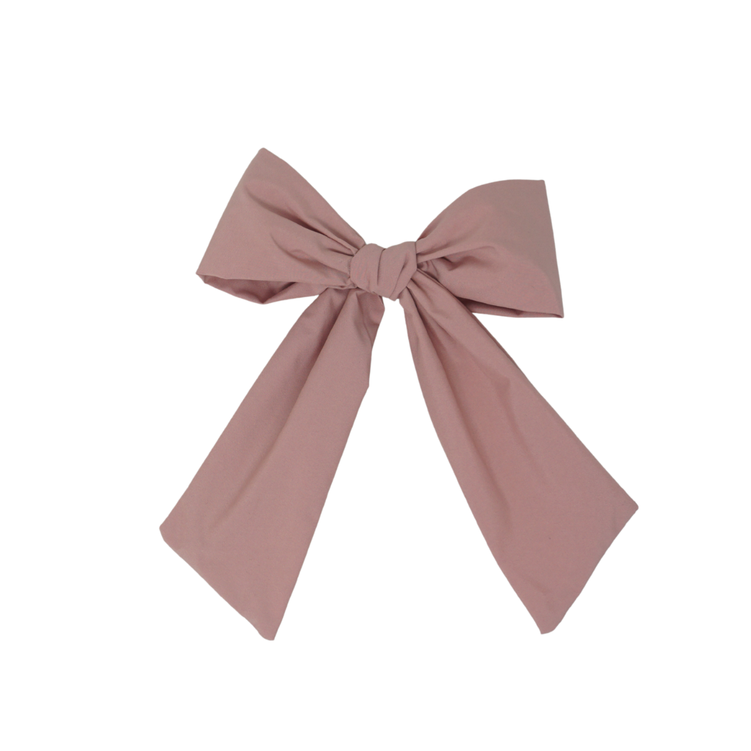BANDEAU MAUVE PINK SHORT TAFFETA BOW [FINAL SALE