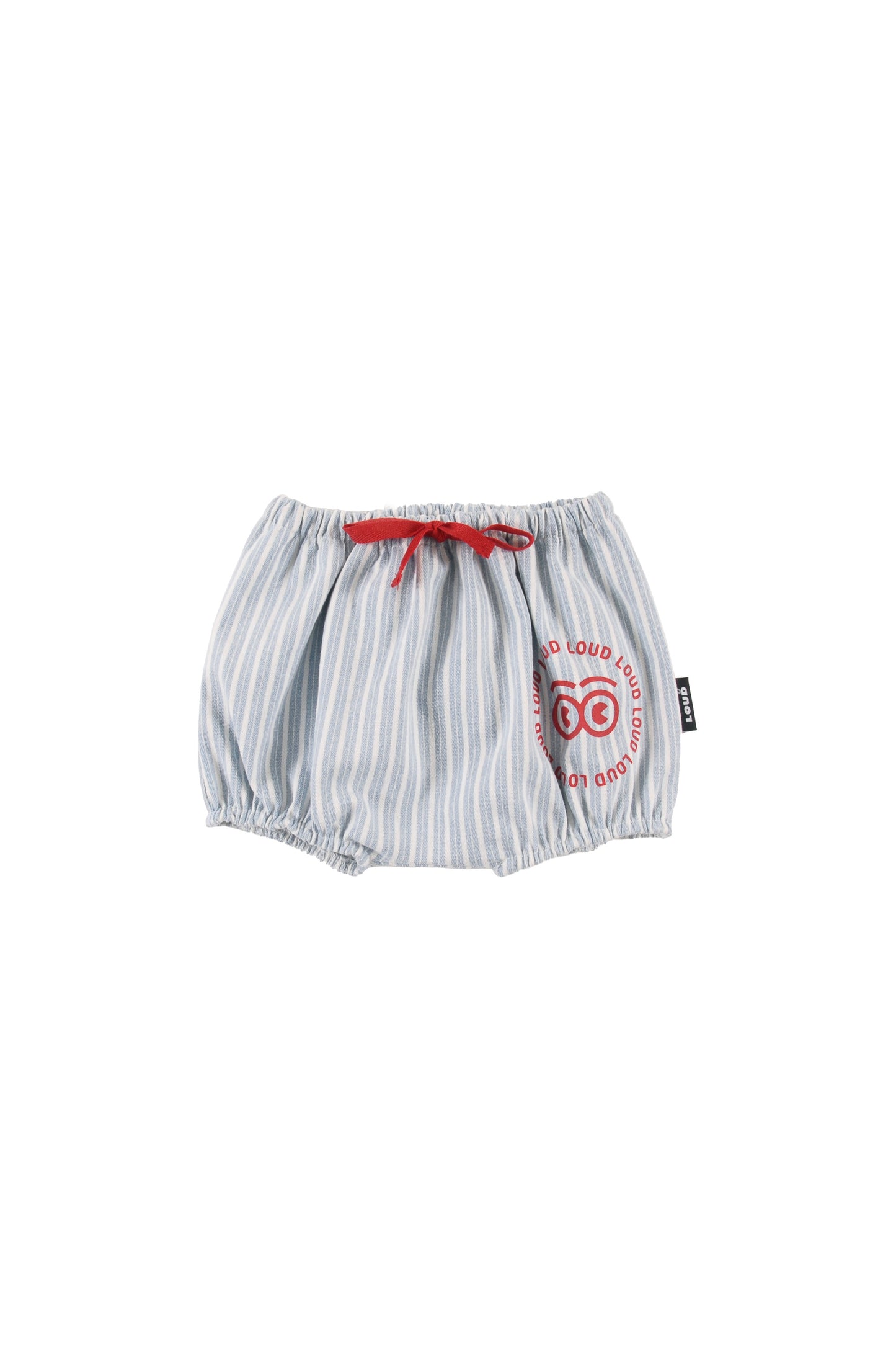 LOUD MID BLUE STRIPE LOGO BLOOMERS