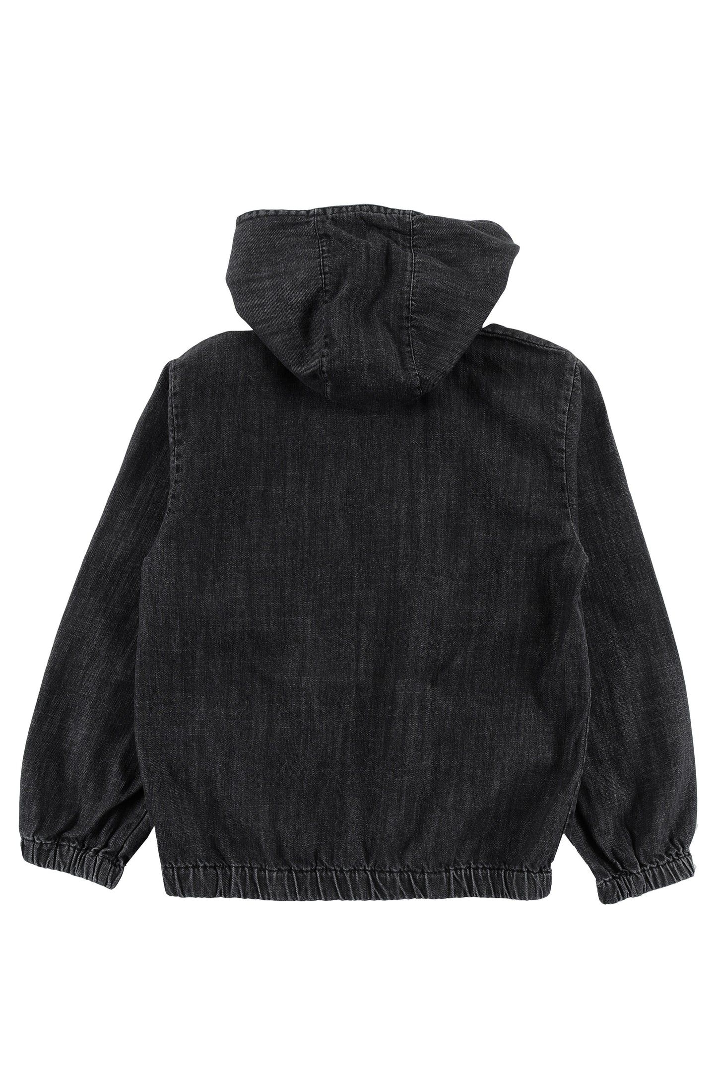 LOUD BLACK WASH HOODED TOP