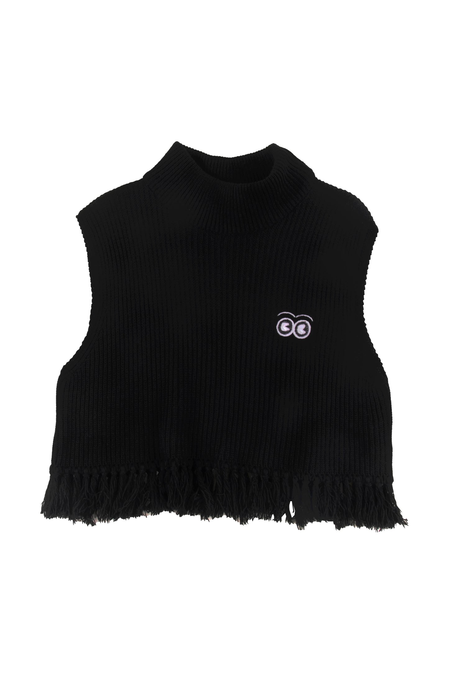 LOUD BLACK LOGO FRINGE TOP