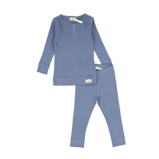 MARMAR COPENHAGEN OCEAN RIBBED PAJAMA SET