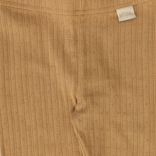 PETIT PIAO CARAMEL POINTELLE LEGGING