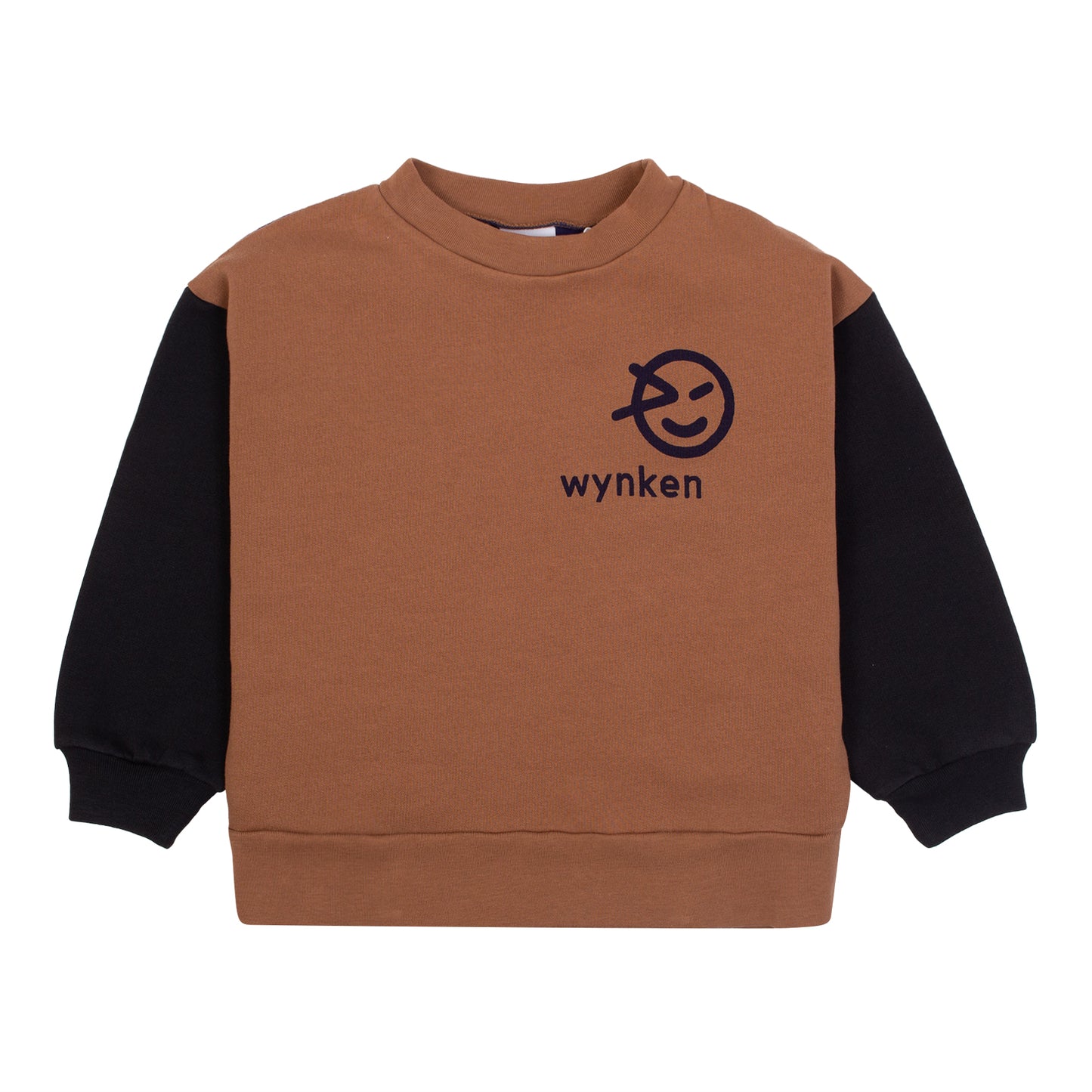 WYNKEN CAMEL BLACK SLEEVE SWEATSHIRT