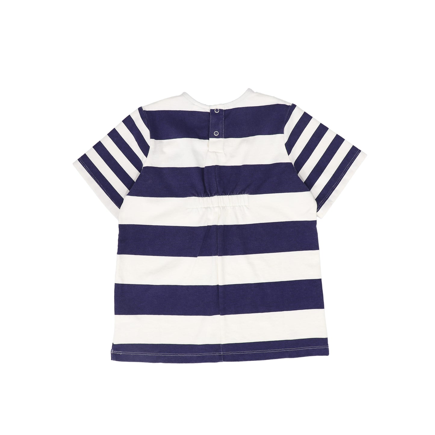 WYNKEN NAVY/WHITE STRIPED WORDED DRESS