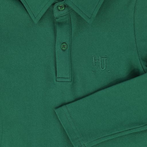 HARPER JAMES HUNTER GREEN LOGO POLO
