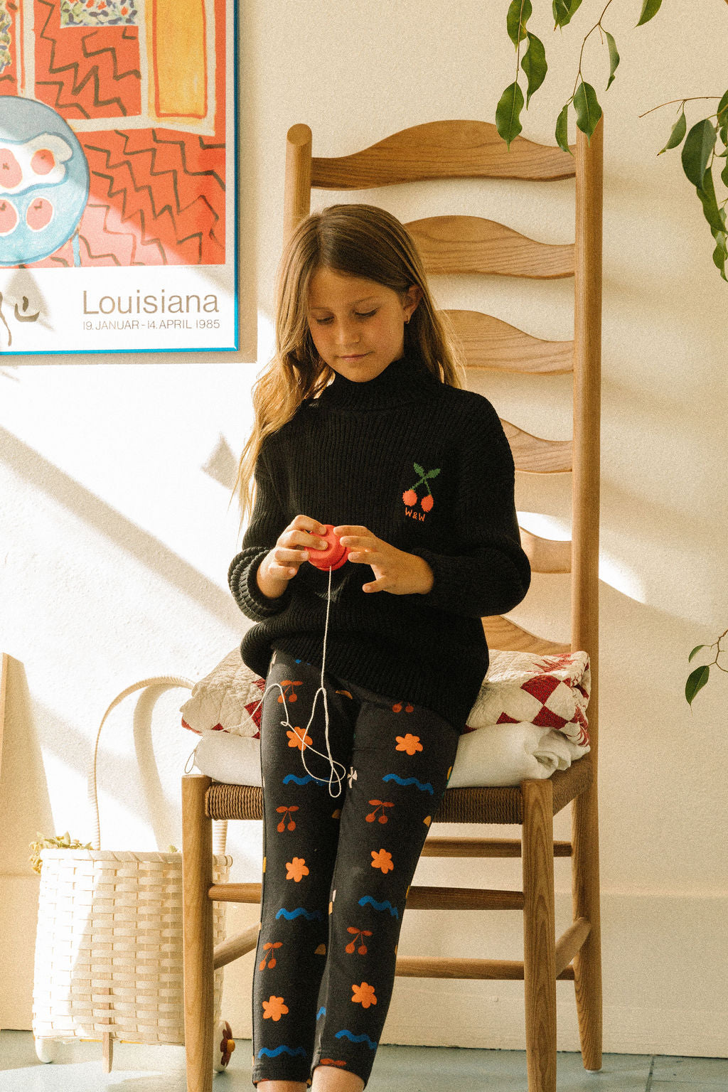 WANDER & WONDER BLACK KNIT TURTLENECK SWEATER