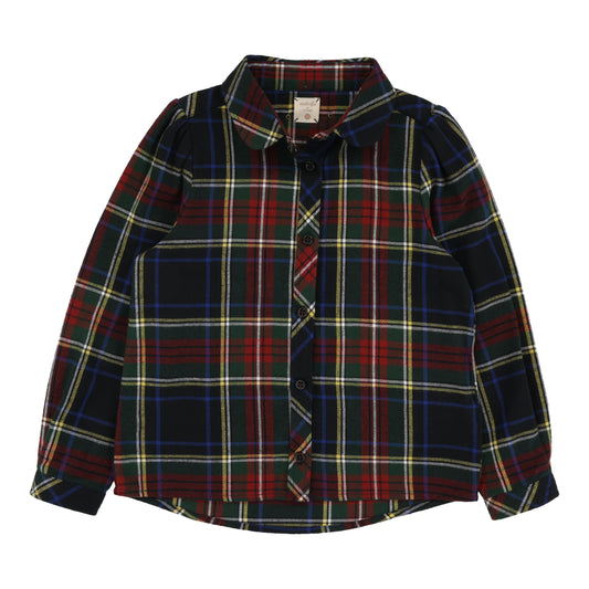 ANALOGIE MULTI PLAID GIRLS BLOUSE
