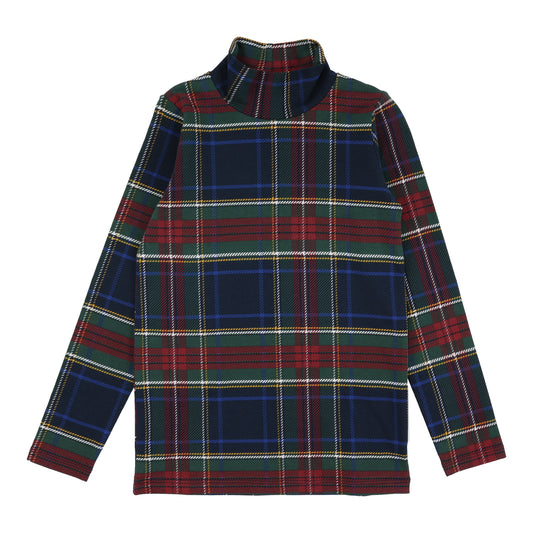 ANALOGIE MULTI PLAID MOCKNECK