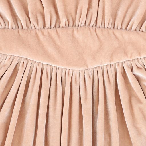 THE MIDDLE DAUGHTER BIEGE VELVET WAISTED DRESS