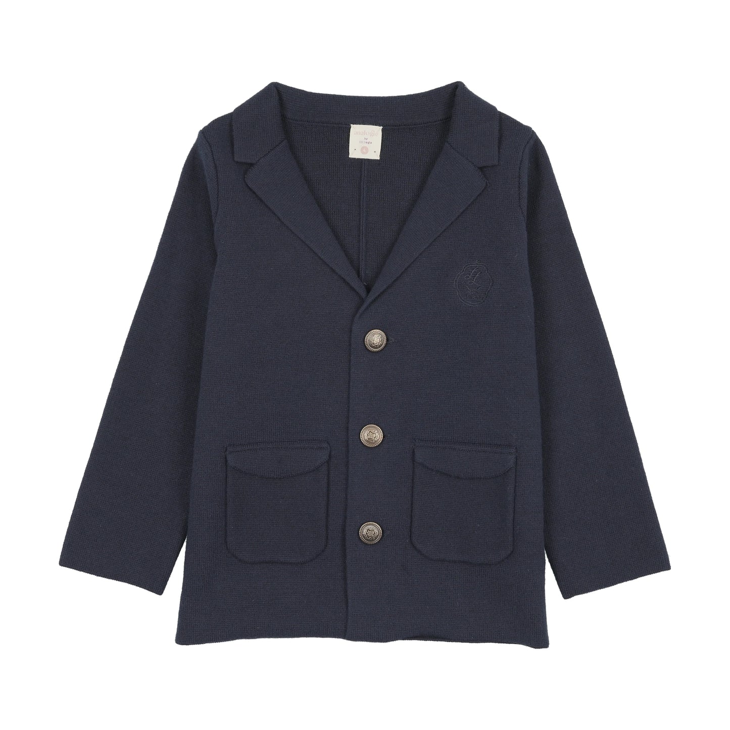 ANALOGIE NAVY KNIT BLAZER